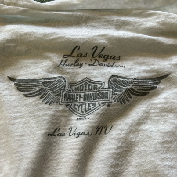 Vintage Harley Davidson Women’s Medium Long Sleeve with Roses - Picture 7 of 9